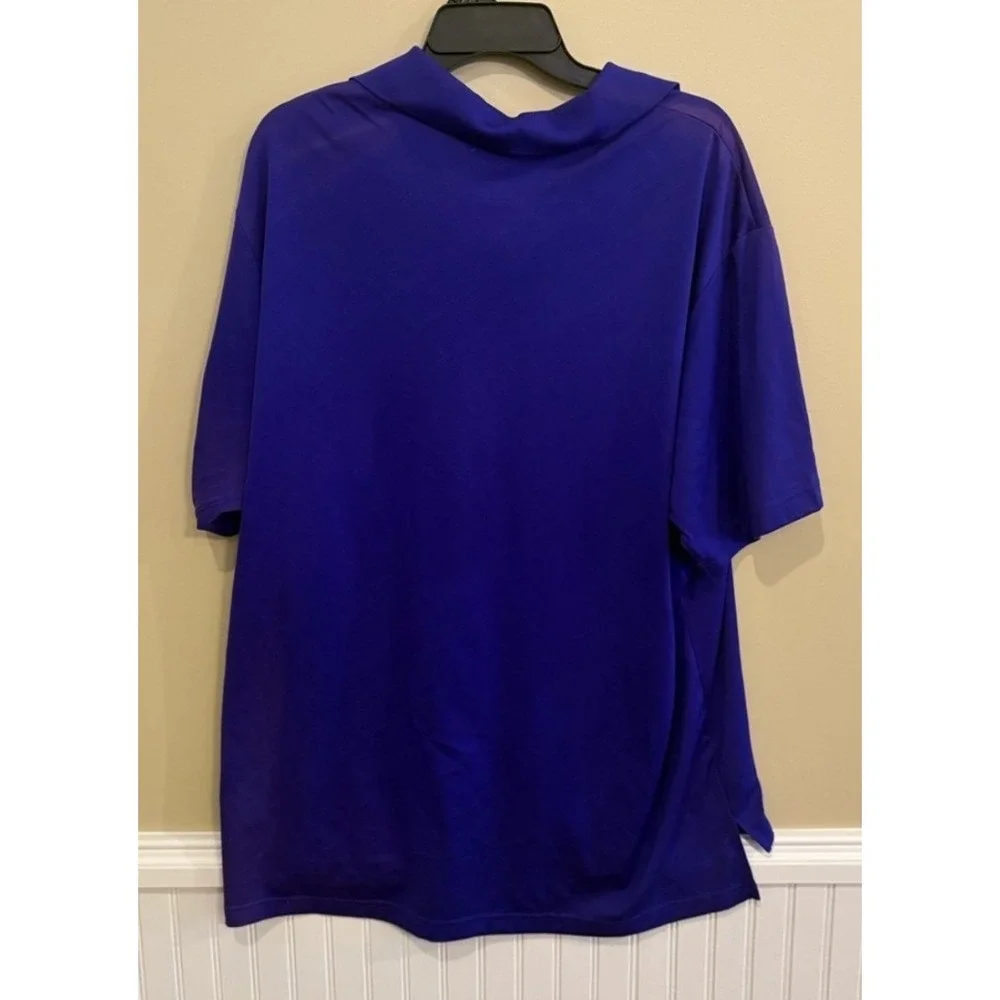 Adidas ClimaCool Golf Polo Men XL Purple PGA Championship Logo Performance Shirt